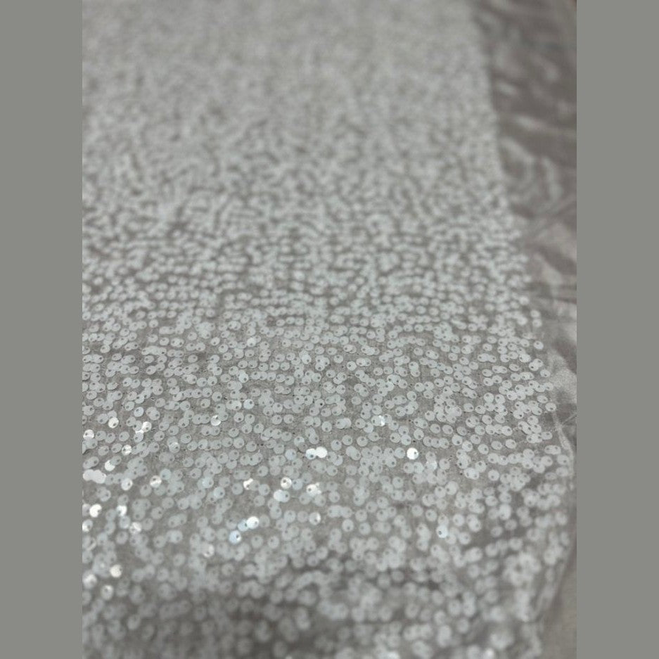 Disc Sequin Micro Dot Dangle Taffeta Fabric  by the yard - New Star Fabrics