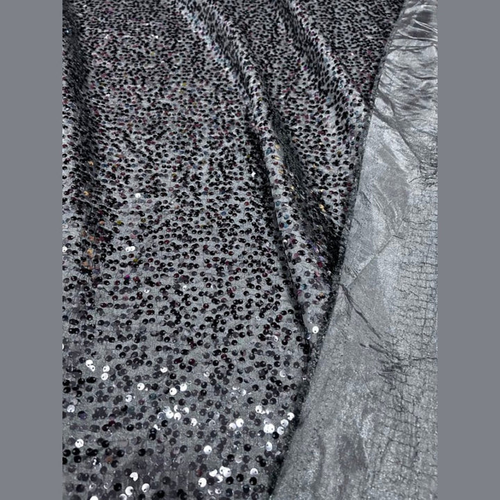 Disc Sequin Micro Dot Dangle Taffeta Fabric  by the yard - New Star Fabrics