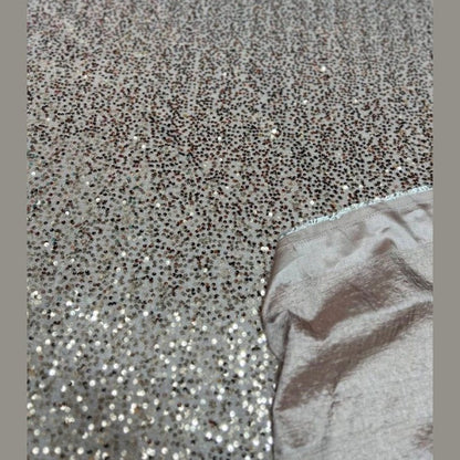 Disc Sequin Micro Dot Dangle Taffeta Fabric  by the yard - New Star Fabrics