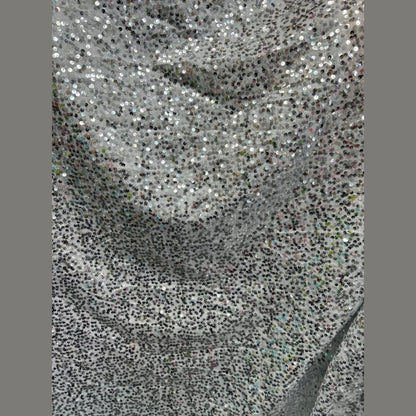 Disc Sequin Micro Dot Dangle Taffeta Fabric  by the yard - New Star Fabrics