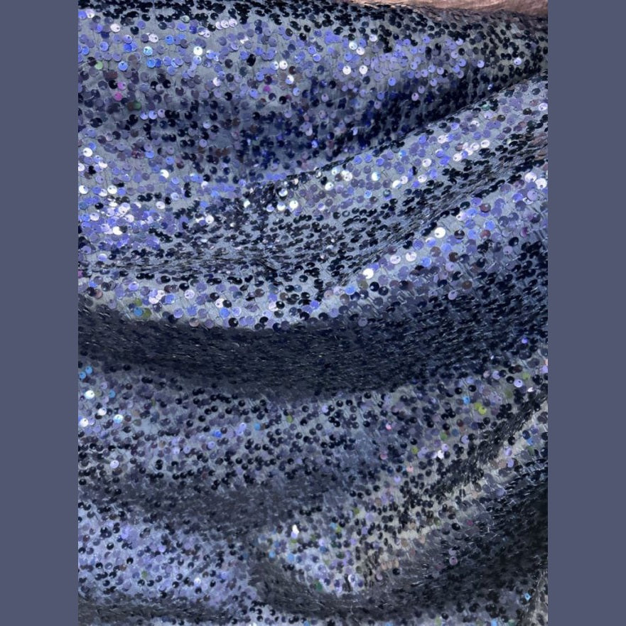 Disc Sequin Micro Dot Dangle Taffeta Fabric  by the yard - New Star Fabrics