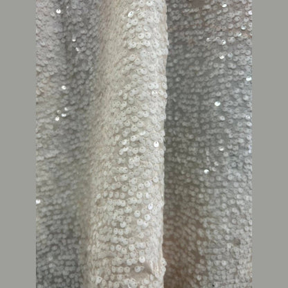 Disc Sequin Micro Dot Dangle Taffeta Fabric  by the yard - New Star Fabrics