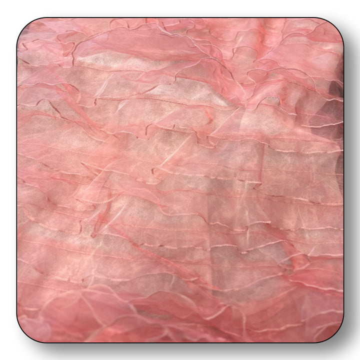 Ruffle Organza Fabric Mesh - Sold by the Yard