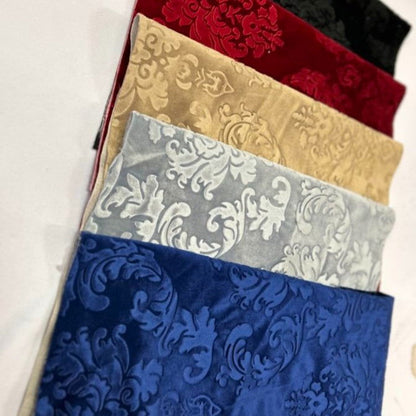 Embedded Damask Velvet Fabric by the yard - New Star Fabrics
