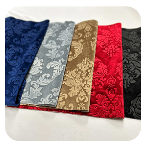 Embossed Damask Velvet Drapery - Upholstery Fabric - Sold by the Yard
