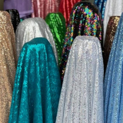 Glitz Sequin Mini Disc Fabric by the yard - New Star Fabrics