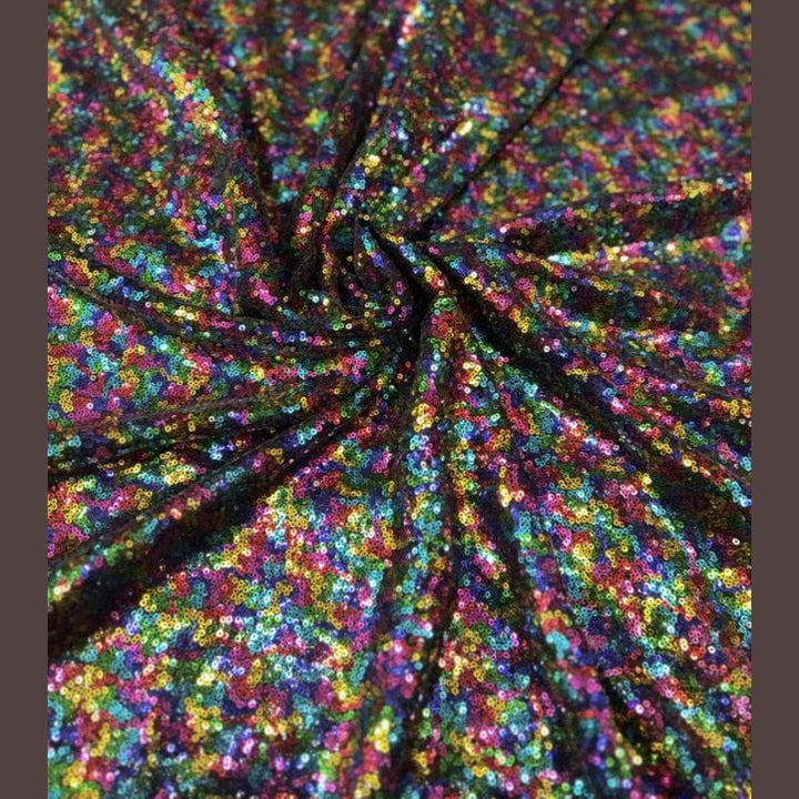 Glitz Sequin Mini Disc Fabric by the yard - New Star Fabrics