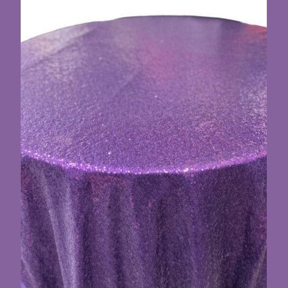 Glitz Sequin Tablecloth 120'' Round - New Star Fabrics