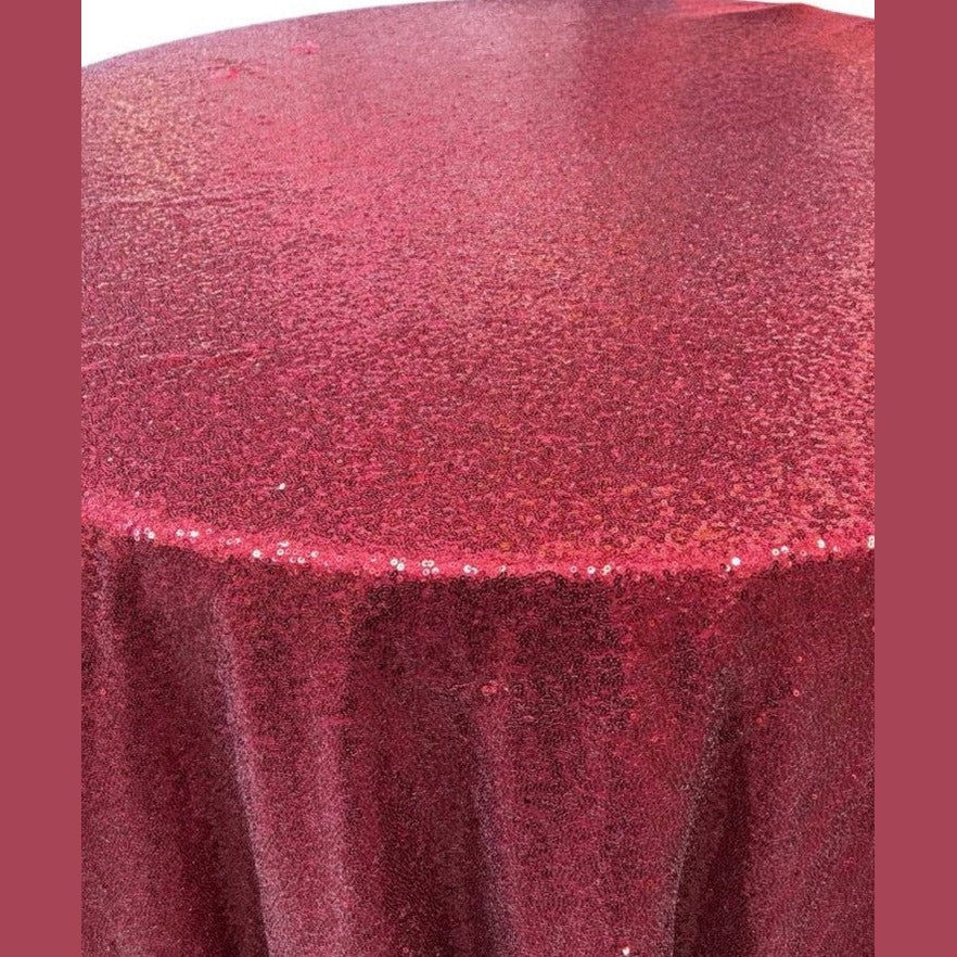 Glitz Sequin Tablecloth 120'' Round - New Star Fabrics