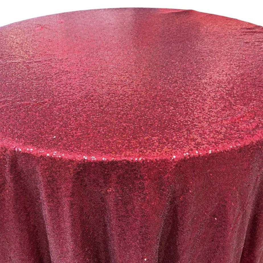 Glitz Sequin Tablecloth 90'' Round - New Star Fabrics