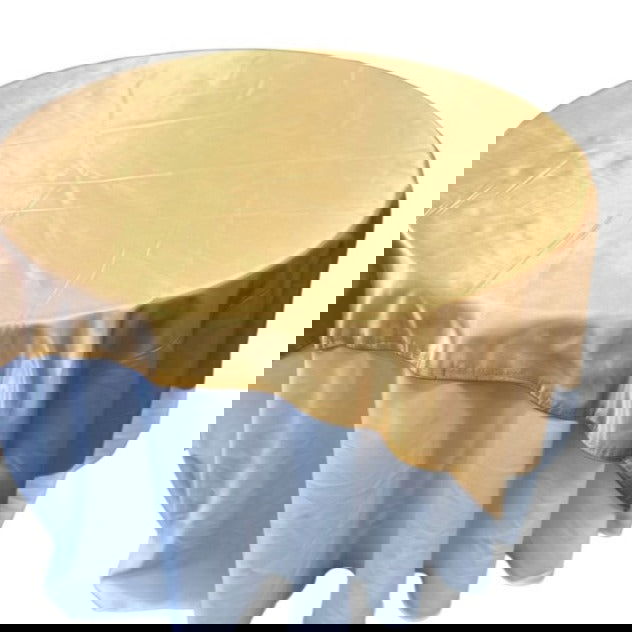 Gold Table Overlay Satin 58 X 58 Inches - New Star Fabrics