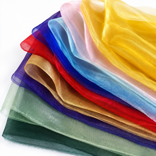 Organza Fabric by the Yard – Sheer Shimmering Fabric for Weddings & Decor