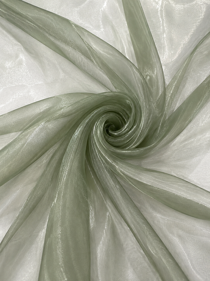 Organza Fabric by the Yard – Sheer Shimmering Fabric for Weddings & Decor