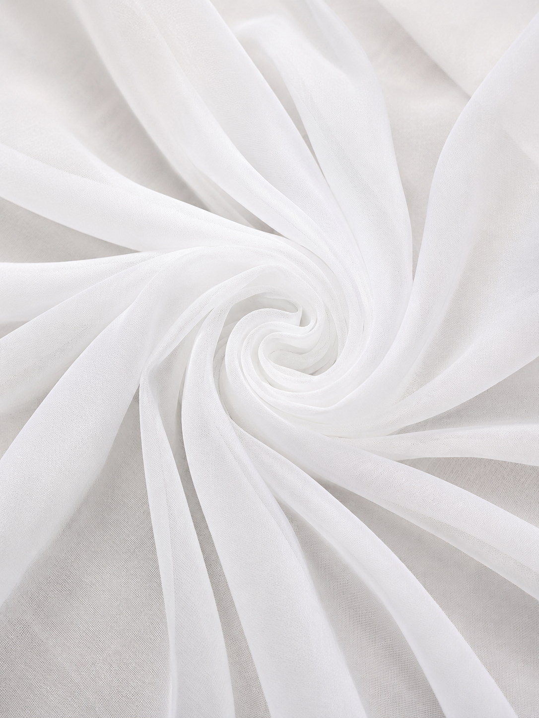 Sheer Voile Fabric Polyester  by the Yard – 120” Wide Soft Draping for Weddings, Events & Décor