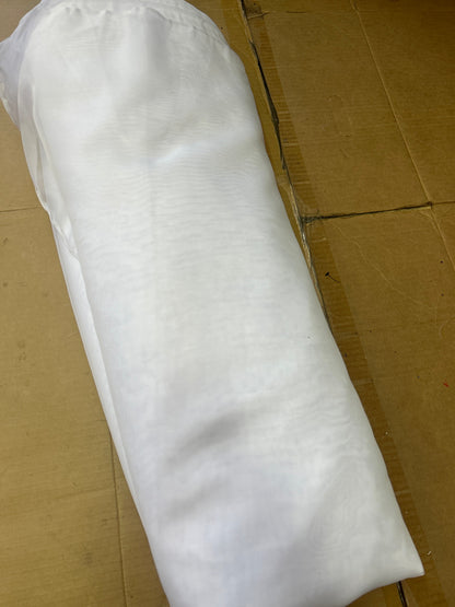 Voile Fabric White Polyester – 120” Wide, 10 Yard Continuous Pieces | Wedding & Event Draping | Free Shipping