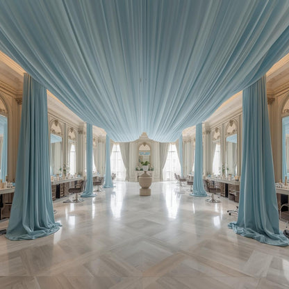 Polyester Interlock Drape Panels – Pre-Cut for Wedding & Event Backdrops (30+ Colors)