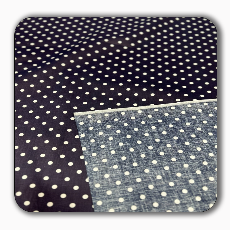 Small Polka Dot Poly Cotton Fabric - Sold by the Yard