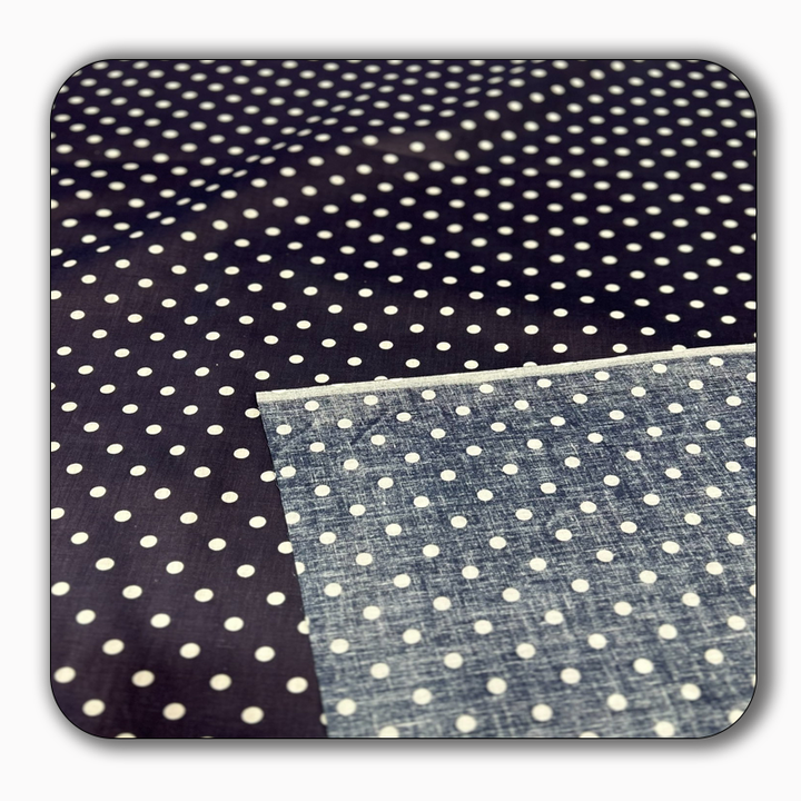 Small Polka Dot Poly Cotton Fabric - Sold by the Yard