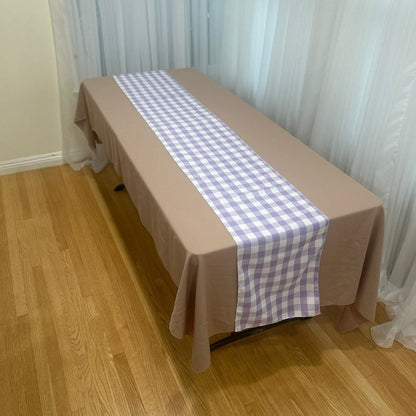 Polyester Buffalo Plaid Checkered Table Runner 14 Inches by 108 Inches