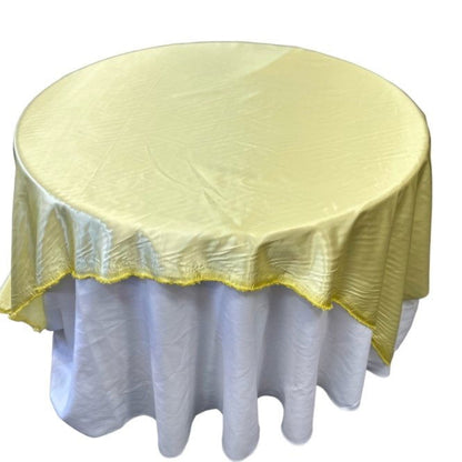 Maize Table Overlay Satin 58 X 58 Inches - New Star Fabrics
