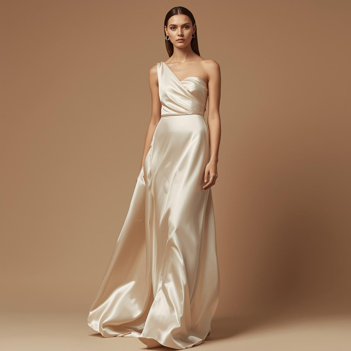 Polyester 50 Yard Continuous Pieces – 60” Wide Ivory Satin Roll | Wedding Draping, Linens, Gowns & Event Décor | Free Shipping –