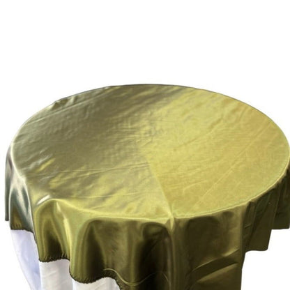 Olive Table Overlay Satin 58 X 58 Inches - New Star Fabrics
