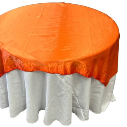 Orange Table Overlay Satin 58 X 58 Inches - New Star Fabrics