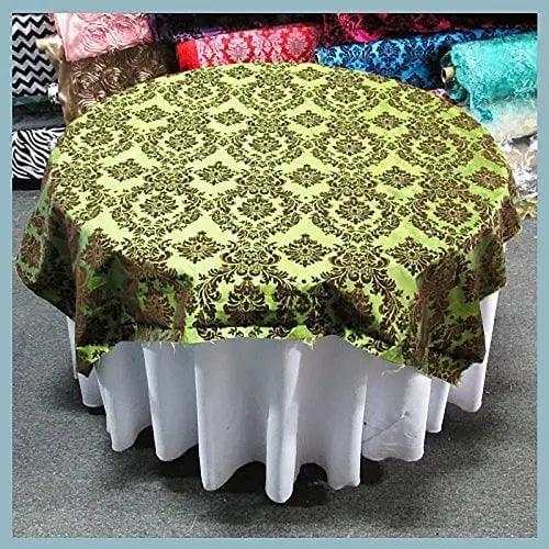Damask Flocking Taffeta - Table Overlay