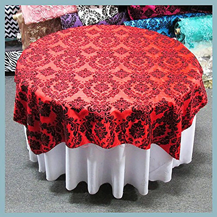 Damask Flocking Taffeta - Table Overlay