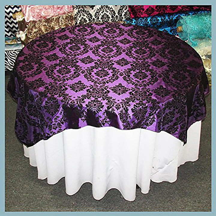 Damask Flocking Taffeta - Table Overlay