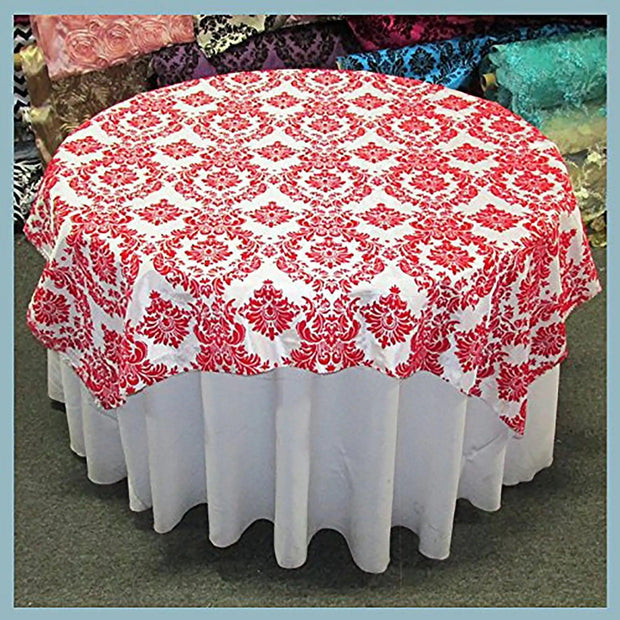 Damask Flocking Taffeta - Table Overlay