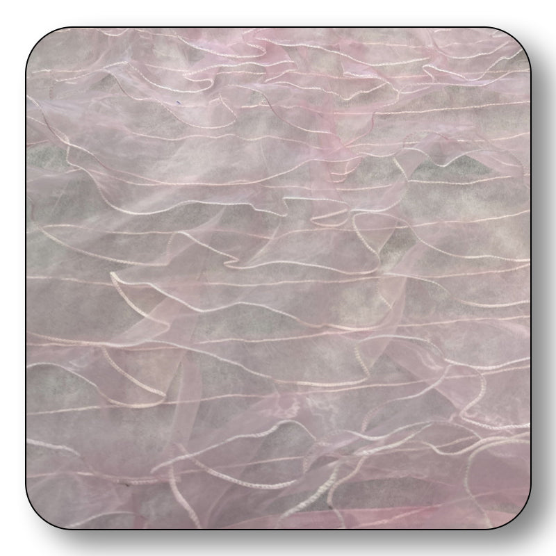 Ruffle Organza Fabric Mesh - Sold by the Yard