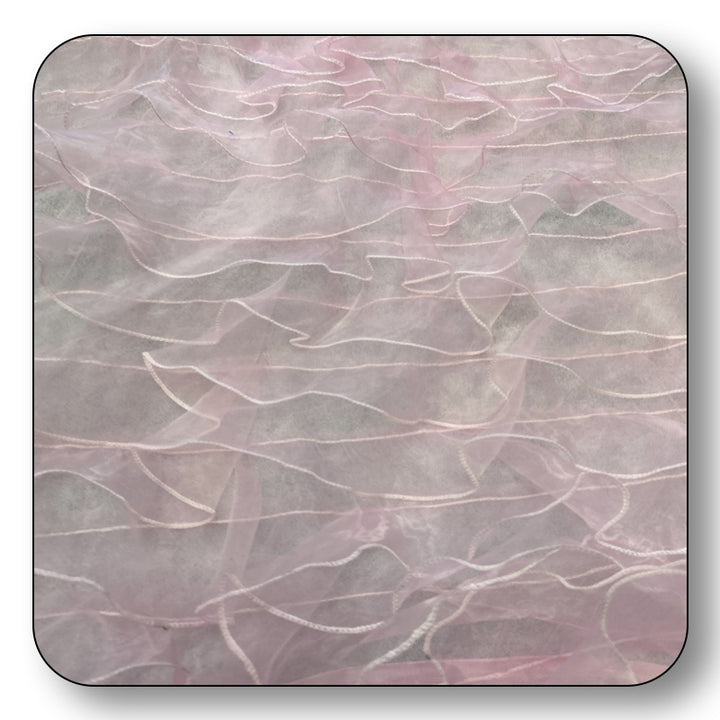 Ruffle Organza Fabric Mesh - Sold by the Yard