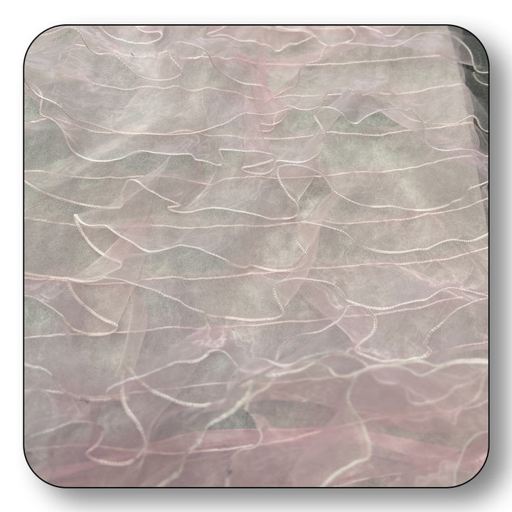 Ruffle Organza Fabric Mesh - Sold by the Yard