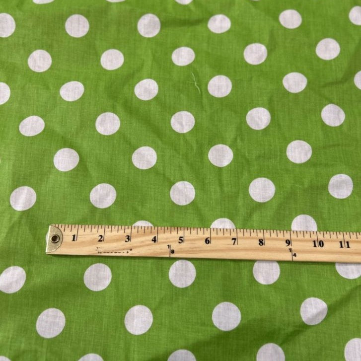 Polk Dot One Inch Print Poly Cotton Fabric  by the yard - New Star Fabrics