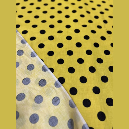 Polk Dot One Inch Print Poly Cotton Fabric  by the yard - New Star Fabrics