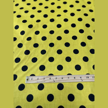 Polk Dot One Inch Print Poly Cotton Fabric  by the yard - New Star Fabrics