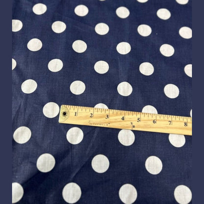 Polk Dot One Inch Print Poly Cotton Fabric  by the yard - New Star Fabrics