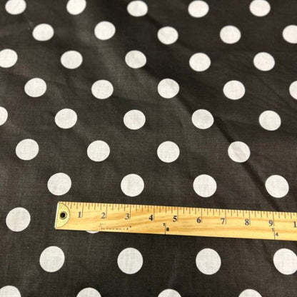 Polk Dot One Inch Print Poly Cotton Fabric  by the yard - New Star Fabrics