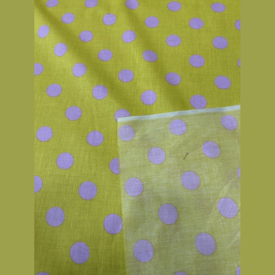 Polk Dot One Inch Print Poly Cotton Fabric  by the yard - New Star Fabrics