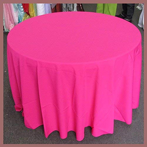 Poly Poplin Round Polyester Tablecloth - 108 Inch Linen - New Star Fabrics