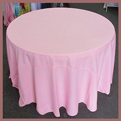 Poly Poplin Round Polyester Tablecloth - 108 Inch Linen - New Star Fabrics