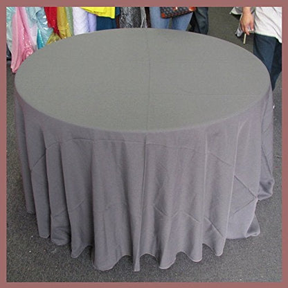 Poly Poplin Round Polyester Tablecloth - 108 Inch Linen - New Star Fabrics