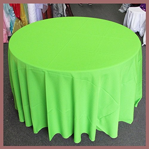 Poly Poplin Round Polyester Tablecloth - 108 Inch Linen - New Star Fabrics