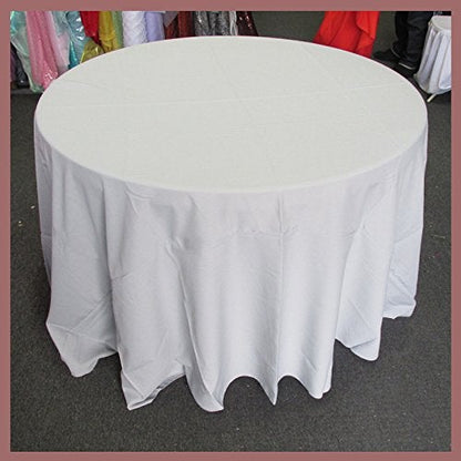 Poly Poplin Round Polyester Tablecloth - 108 Inch Linen - New Star Fabrics