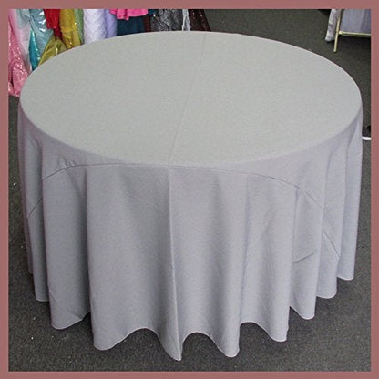 Poly Poplin Round Polyester Tablecloth - 108 Inch Linen - New Star Fabrics