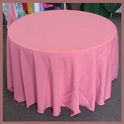 Poly Poplin Round Polyester Tablecloth - 108 Inch Linen - New Star Fabrics