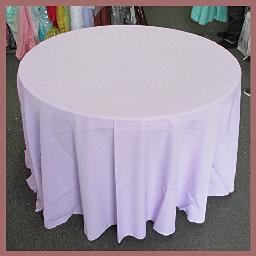 Poly Poplin Round Polyester Tablecloth - 108 Inch Linen - New Star Fabrics