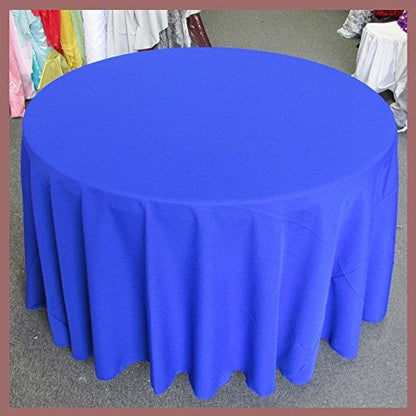 Poly Poplin Round Polyester Tablecloth - 108 Inch Linen - New Star Fabrics