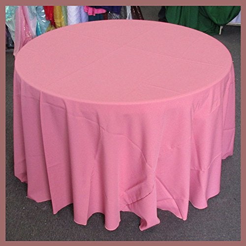 Poly Poplin Round Polyester Tablecloth - 120 Inch Linen - New Star Fabrics